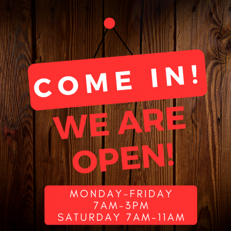 Come In We are Open